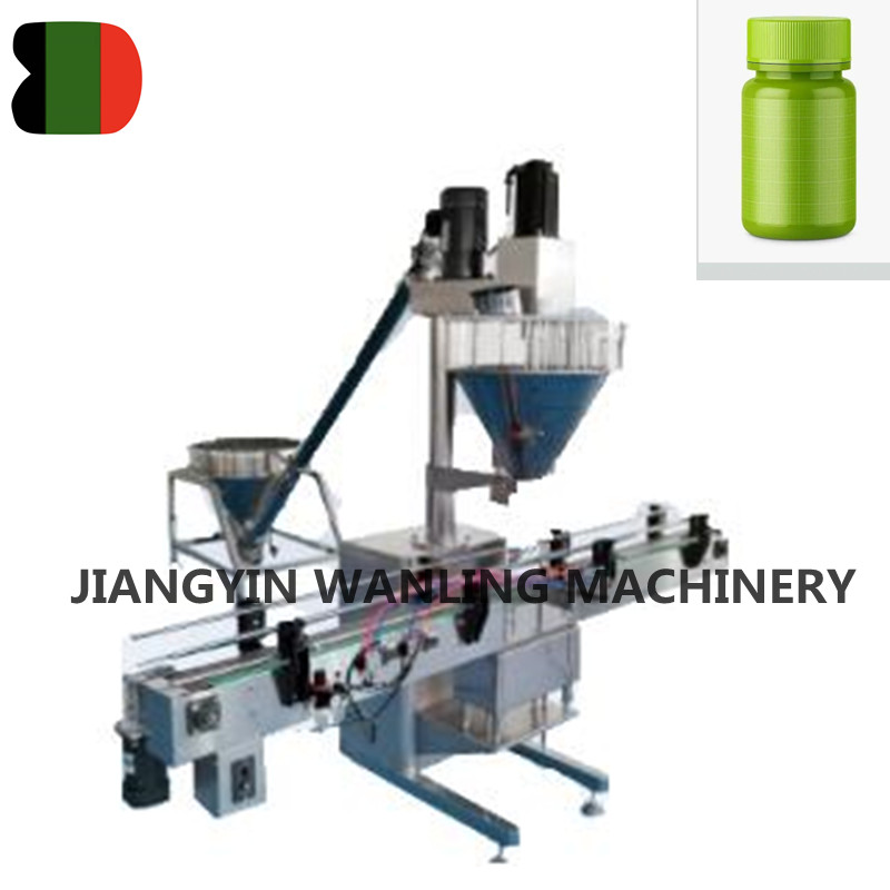 Máquina de enchimento de pó semi -automóvel