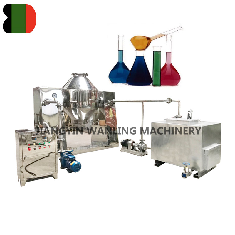 Como o design do secador de vácuo de cone duplo contribui para a remoção eficiente de solventes ou umidade do material?