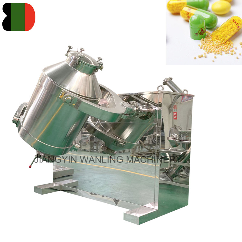 WLS Farmaceutical Powder 3D Mixer Mixer Machine